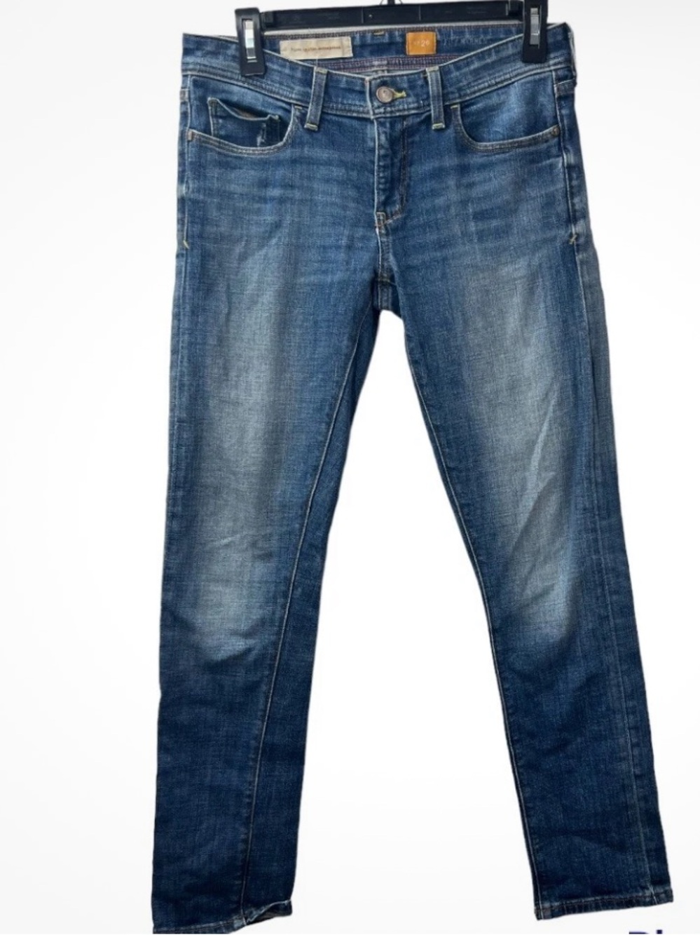 Anthropologie Pilcro Medium Blue Straight Jeans